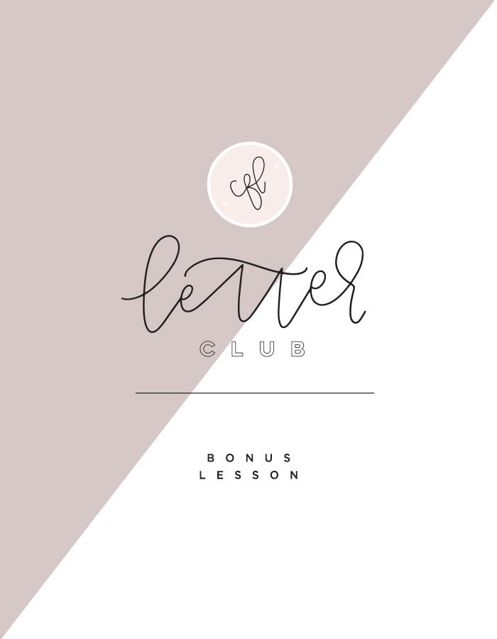 Letter Club - Bonus - Chalkfulloflove